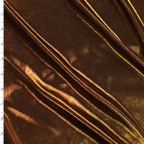 black copper metallic fabric